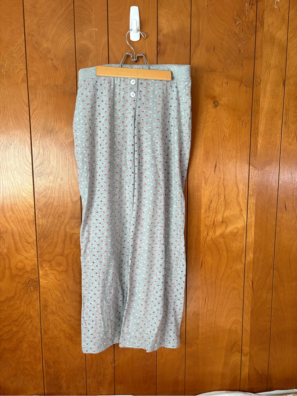 Old Navy Gray Lounge Pants with Pink star Print